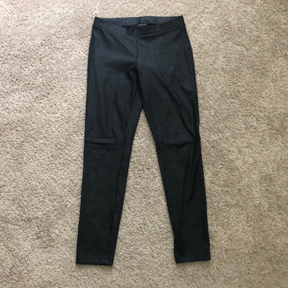 XS Trouve - black faux leather leggings